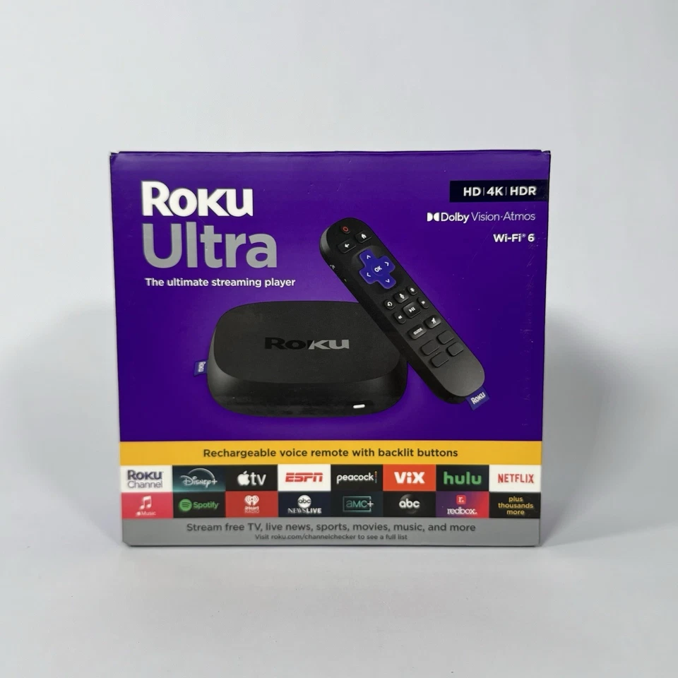 Dispositivo de transmisión Roku Ultra 2024 Ultimate 4K con HDR10+, Dolby Vision Atmos Foto 1 de 4
