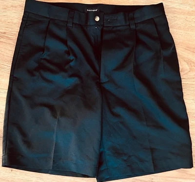 Dockers Hombre Plisado Negro Golf Poliéster Pantalones Cortos 32 Pulgadas Cintura Raramente Usado en Excelente Condición Foto 1 de 2
