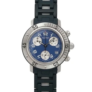 HERMES Clipper Diver Chronograph CL2.317 Date Blue Dial boys 90295211 - Picture 1 of 6