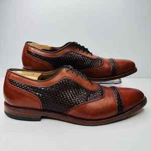 Allen Edmonds Winhall Cap Toe Oxford Mens Size 11 B Brown Made in USA Dress Shoe - Picture 1 of 10