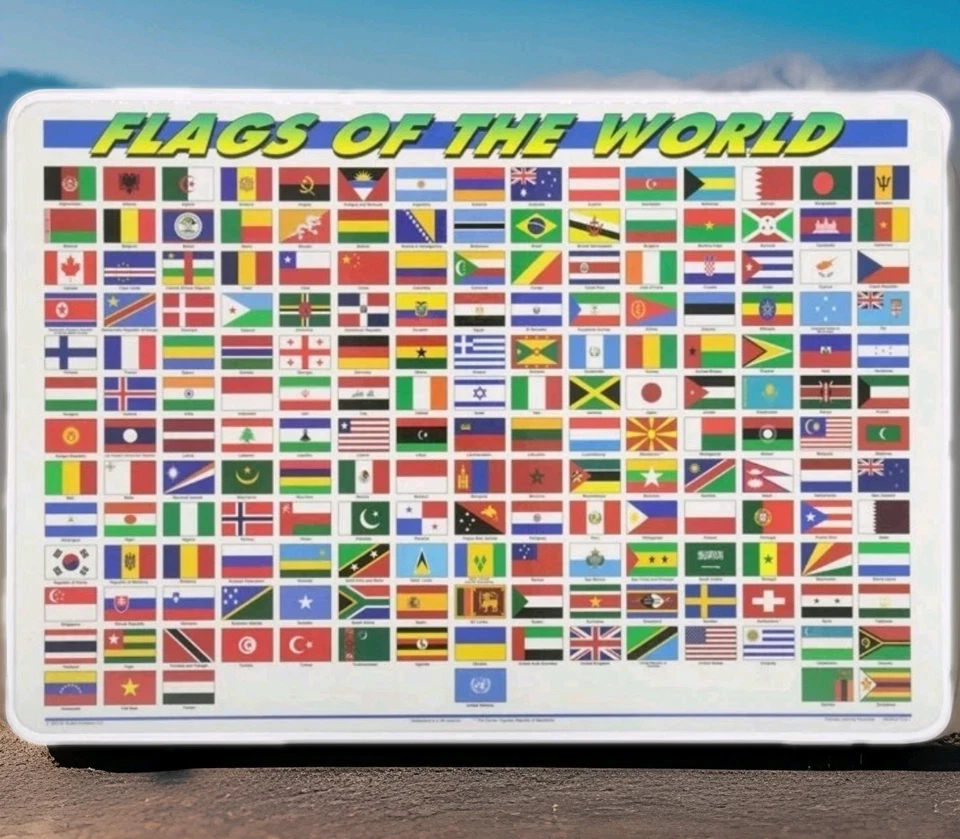 Painless Learning Placemat: Flags of The World - Image 1 of 1