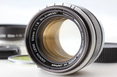 Tested [Near MINT w/ HOOD] Canon 50mm f1.8 Leica Screw L39 LTM Lens From JAPAN - Image 1 of 4