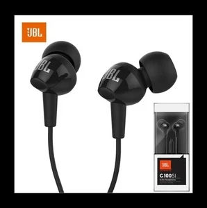 JBL C100SI Écouteurs intra-auriculaires filaires avec micro - Léger, prises jack 3,5 mm - Photo 1 sur 8