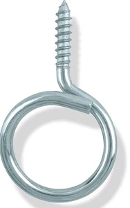 100 PACK! Cable&Wire Support Heavy Duty 1 1/4 Threaded Bridle Rings Screw Cable - Afbeelding 1 van 6
