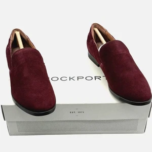Rockport Perpetua Wildleder Penny Größe 5 W Damen Halbschuhe In Rot Schuhe Slipper - Bild 1 von 9