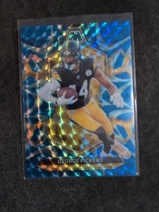 2024 Mosaic Blue George Pickens #186 Pittsburgh Steelers Football Karte - Bild 1 von 2