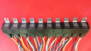 QTY100 RELAY+(100)5 PIN SOCKET 12V DC 30/40A WATERPROOF SPDT VLYNX BLOWER RELAY - Picture 1 of 4