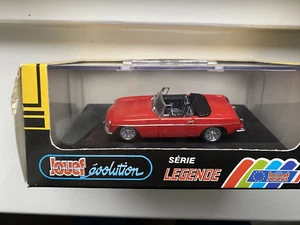 Jouef MG MGB roadster in bright red with black interior piped in white with box - Picture 1 of 11