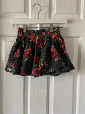 Falda parche calabaza niñas pana gris floral talla 4 Foto 1 de 4
