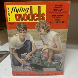 VTG Magazine Flying Models March 1960 Filled W/ Designs & Airplane Boats Example - Picture 1 of 16