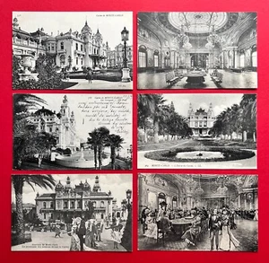 6 x AK MONTE CARLO 1909 Casino Kasino mit Innenansichten und Promenade ( 112567 - Bild 1 von 2