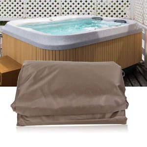 (Coffee)Waterproof Polyester Hot Tub Cover Outdoor SPA Covers Hot Tub Cover Hot - Picture 1 of 22