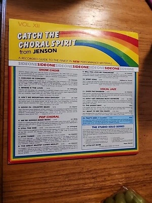 Jenson publications CATCH the CHORAL SPIRIT Vol. XII 1982 Choir 2 Records - Image 1 of 4
