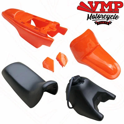 Yamaha PW50 PY50 Carenado del cuerpo Kit de carenado Guardabarros trasero delantero de plástico Asiento del tanque de combustible ORANG Foto 1 de 4