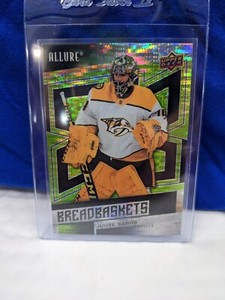 2021-22 Upper Deck Allure Breadbaskets GREEN RAINBOW Juuse Saros /99 #BB-14