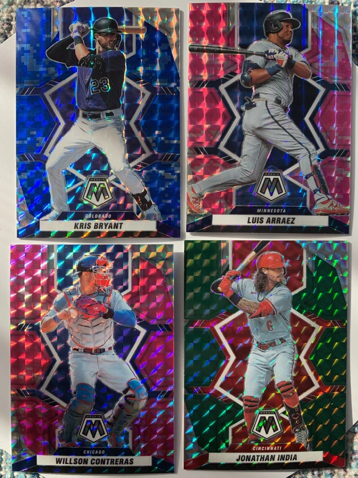 2022 Panini Mosaic Baseball Base, Prizm, Green, Blue, Pink-Pick Your Own - Image 1 of 1