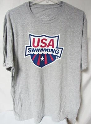 USA Swimming Big Men 2XT Short Sleeve Screened "PRIMARY LOGO" Tee C1 3070 Foto 1 de 3