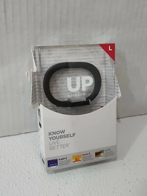 jawbone UP fitness tracker L APPLE Android black wear sync act move sleep eat - Image 1 of 4
