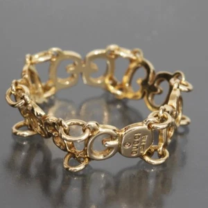 GUCCI Chain Ring G Logo K18YG - Picture 1 of 5