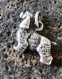 Retired James Avery Cocker Spaniel Dog Charm or Pendant Uncut Ring NICE Detail! - Imagen 1 de 3