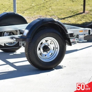 13" 165 Galvanised Multi-Stud Tire/Wheel Package (670kg) - Picture 1 of 2