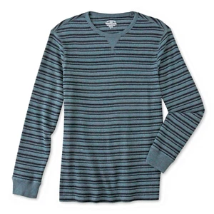 Camisa térmica para hombre a rayas talla mediana carbón mina brezo nueva - Imagen 1 de 1