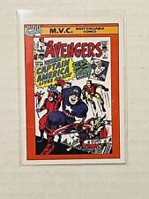 AVENGERS 1990 Impel Marvel Universe Most Valuable Comics #136 Crease