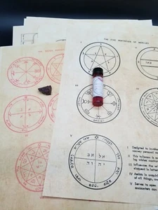 THE 7 WICCAN MAGICAL SOLOMON PENTACLES SUN MERCURY MARS JUPITER SATURN NEW - Picture 1 of 6