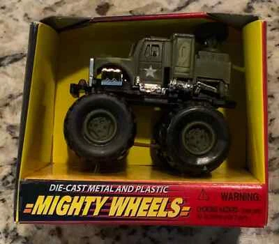 NIB Mighty Wheels US Army Military Truck Jeep 3” Diecast Vehicle New in Box Soma - Image 1 of 3