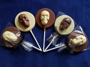 HALLOWEEN SKELETON SKULL CHOCOLATE FAVOURS/SWEETS/PARTY BAG FILLERS/PRESENT/GIFT - Picture 1 of 1
