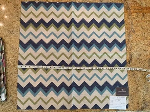 Clarke & Clarke F0809/05 Chooli in indigo/palm 27” fabric sample - Picture 1 of 3