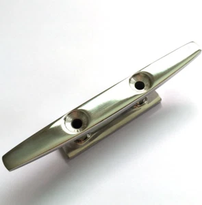 Stainless Steel Low Flat Top Boat Cleat, Marine Grade, 5", 6", 8" Options - Picture 1 of 12