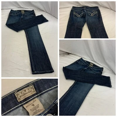 Jeans William Rast Talla 25 Algodón Oscuro Poli “Sadie” Rectos EE. UU. Como Nuevos YGI P1-211 Foto 1 de 4
