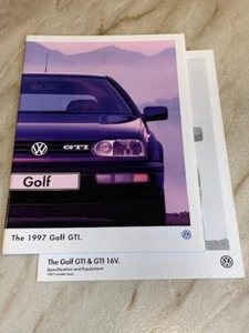 Volkswagen Golf GTI & GTI 16v 1997 Car Brochure and Specifications - 05/96 - Picture 1 of 1
