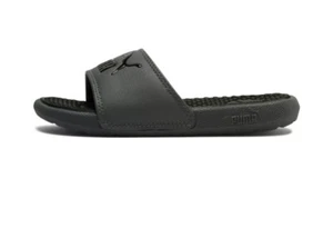PUMA Little Kids Cool Cat Gray/Black Slides Sandals Size 13 - Picture 1 of 5