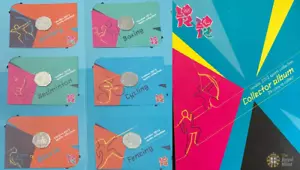 2012 LONDON OLYMPICS SPORTS 50p CARDED COLLECTION. Complete 29 coins plus folder - Picture 1 of 1