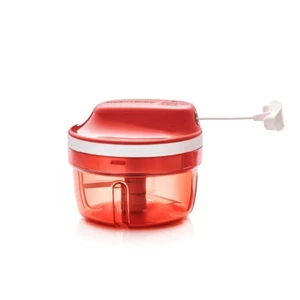 Tupperware Compact Food Chopper Supersonic Onions Garlic Herbs Red Boxed New - Picture 1 of 3