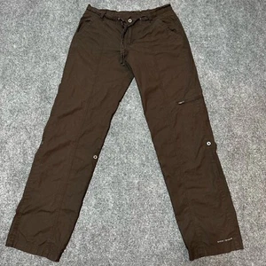 Columbia GRT Pants Womens 6 Brown Cotton Blend Lightweight Cargo Pockets Hiking - Picture 1 of 13