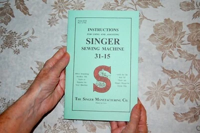 Manual de instrucciones de uso y ajuste para máquina de coser Singer 31-15 Foto 1 de 4