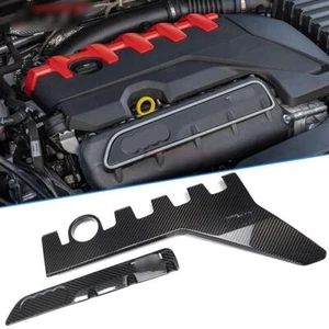 Dry Carbon Engine Hood Decor Panel Trims For AUDI RS3 2018+ RSQ3 F3 TTRS 2020-23 - Bild 1 von 3
