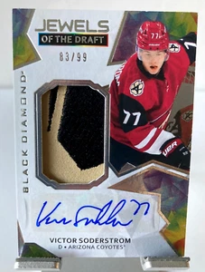 2020-21 Black Diamond Jewels Draft /99 Victor Soderstrom #JD-VS RPA rookie auto - Picture 1 of 3