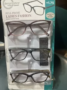 Design Optics/Foster Grant occhiali da lettura full frame donna confezione da 3,75 - Foto 1 di 1
