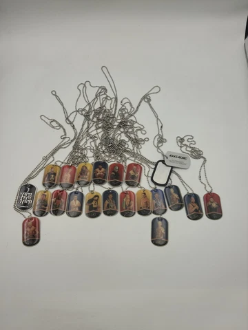 WWE Topps 2013 DOG TAG Necklace LOT of 19 Rock Stone Cold Mick Foley Big Show Cover