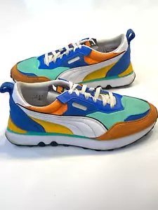 Puma FV Future Vintage Rider Men's Size 10 Biscay Green Orange - Picture 1 of 10