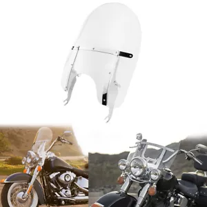 Windschilder Windschutzscheibe Für Harley Softail Slim FLS Deluxe FLSTN Fat Boy - Picture 1 of 16