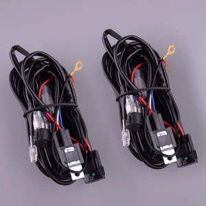 2Set 12V 30A Universal LED Work Light Wiring Harness Switch Relay Kit jt - Picture 1 of 4