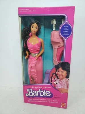 MUÑECA BARBIE HISPANA TWIRLY RIZOS 1982 MERCADO EXTERIOR MATTEL 5724 SIN USAR, EN CAJA ORIGINAL Foto 1 de 4