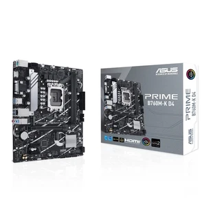 ASUS PRIME B760M-K D4 Gaming Mainboard Sockel Intel LGA 1700 (Intel B760, mATX, - Afbeelding 1 van 10