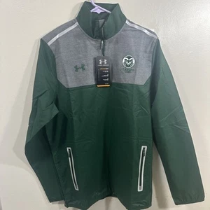Pull homme CSU Rams S vert 1/4 fermeture éclair Colorado State Colorado State - Photo 1/7
