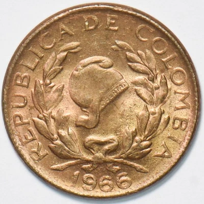 Colombia 1966 5 Centavos 192059 combine shipping - Image 1 of 2